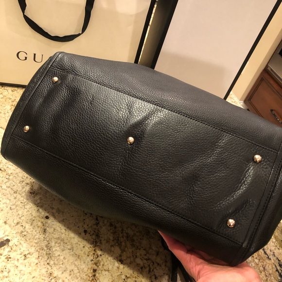 Gucci Soho Large Black Pebbled LeatherShoulder Bag - Picture 4 of 9